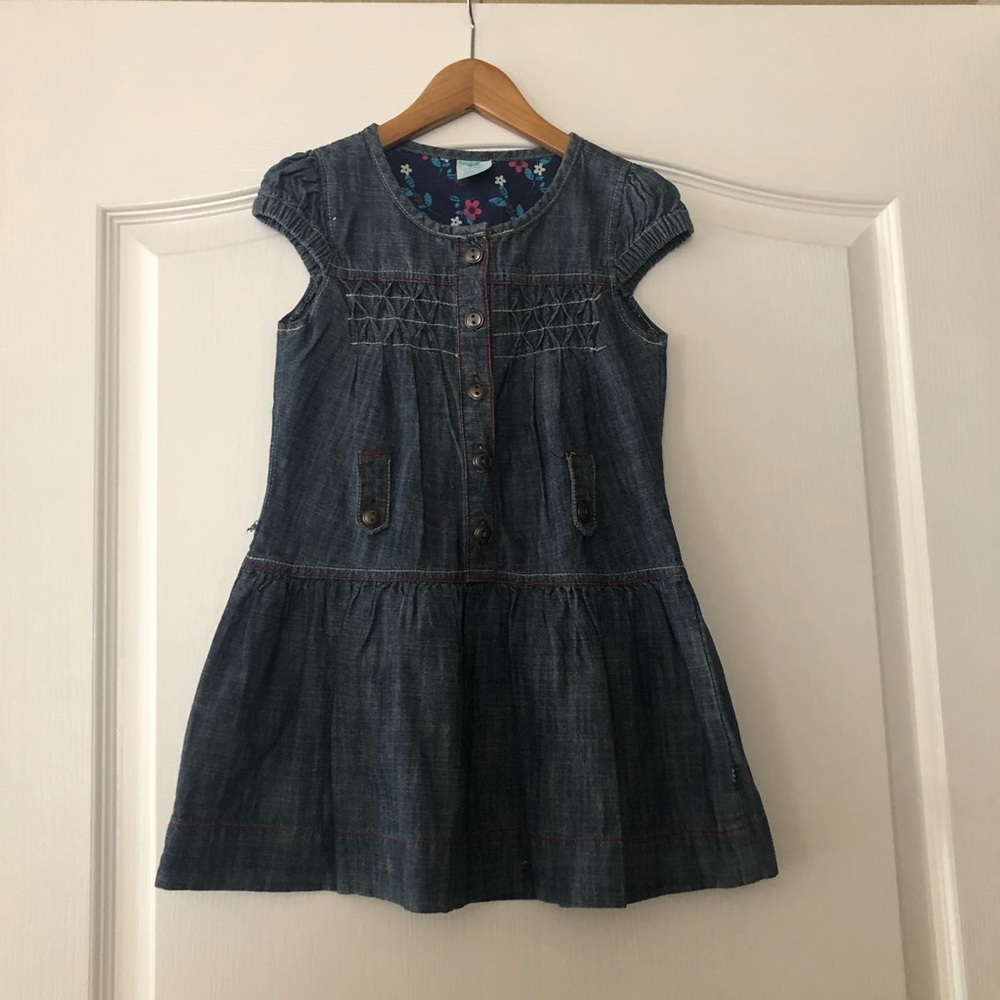 Super Cute Denim Dress for Girls